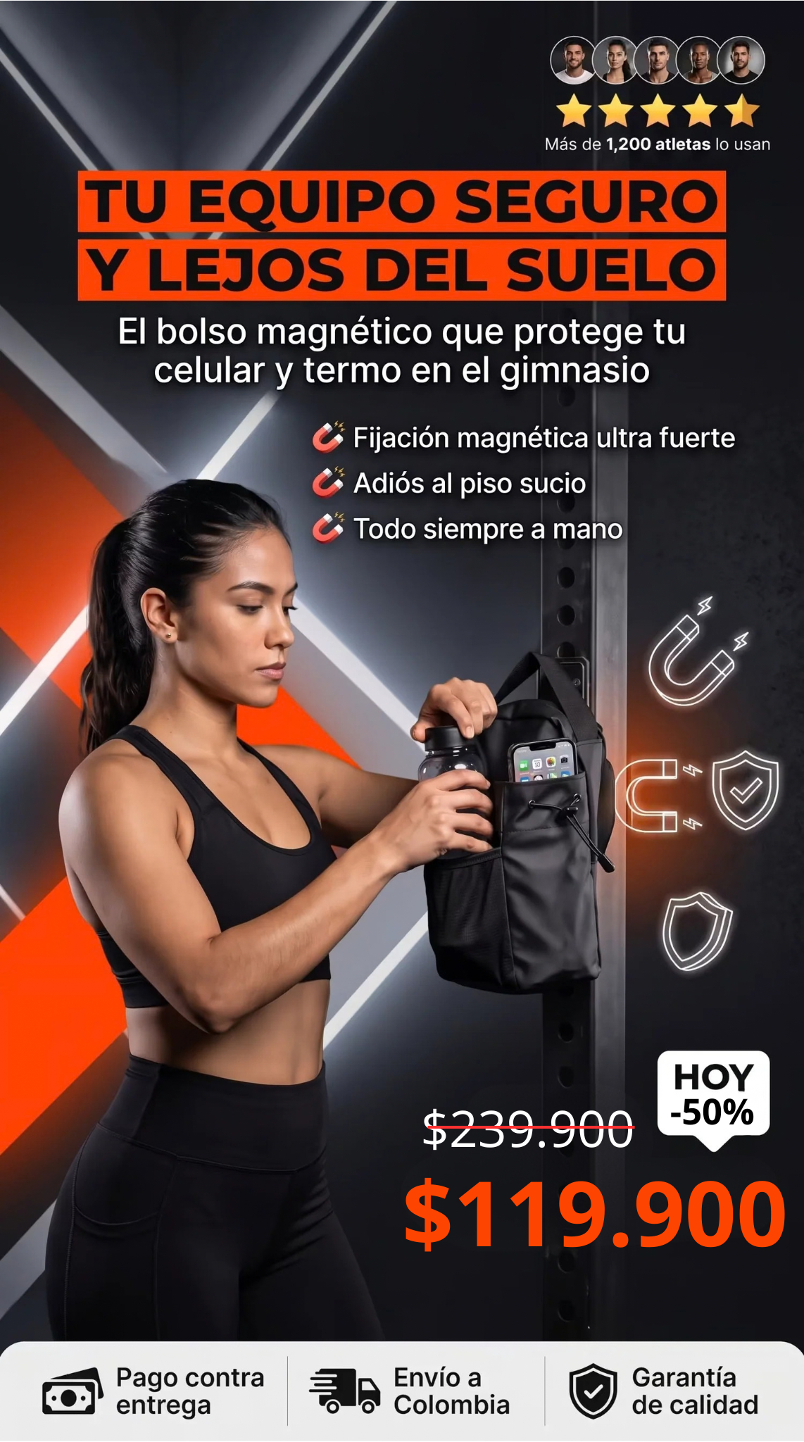 Bolso Para Termo con Iman Gimnasio