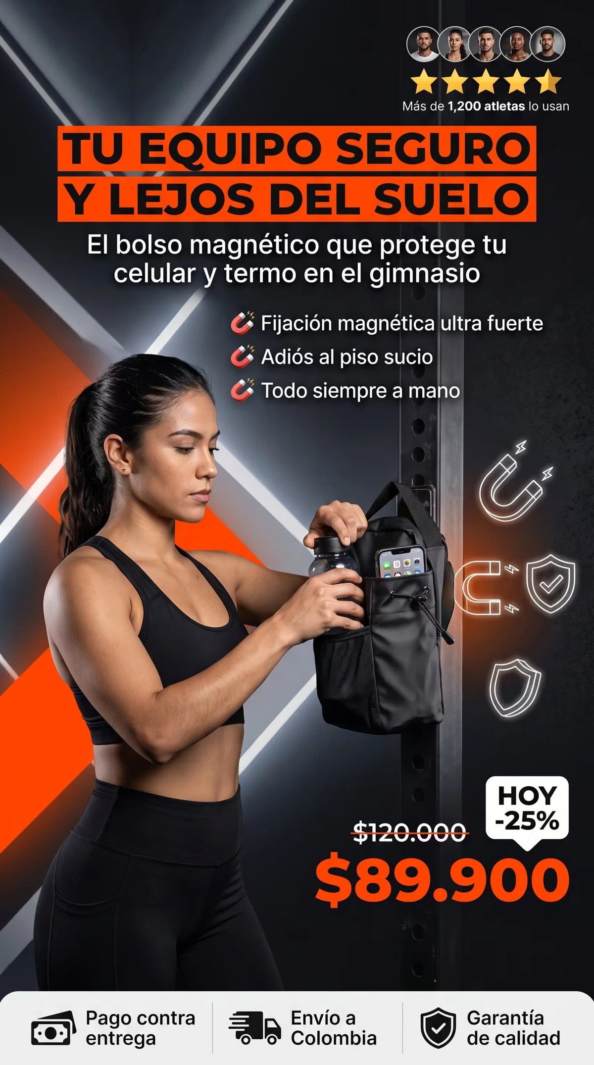 Bolso Para Termo con Iman Gimnasio - Imagen 1