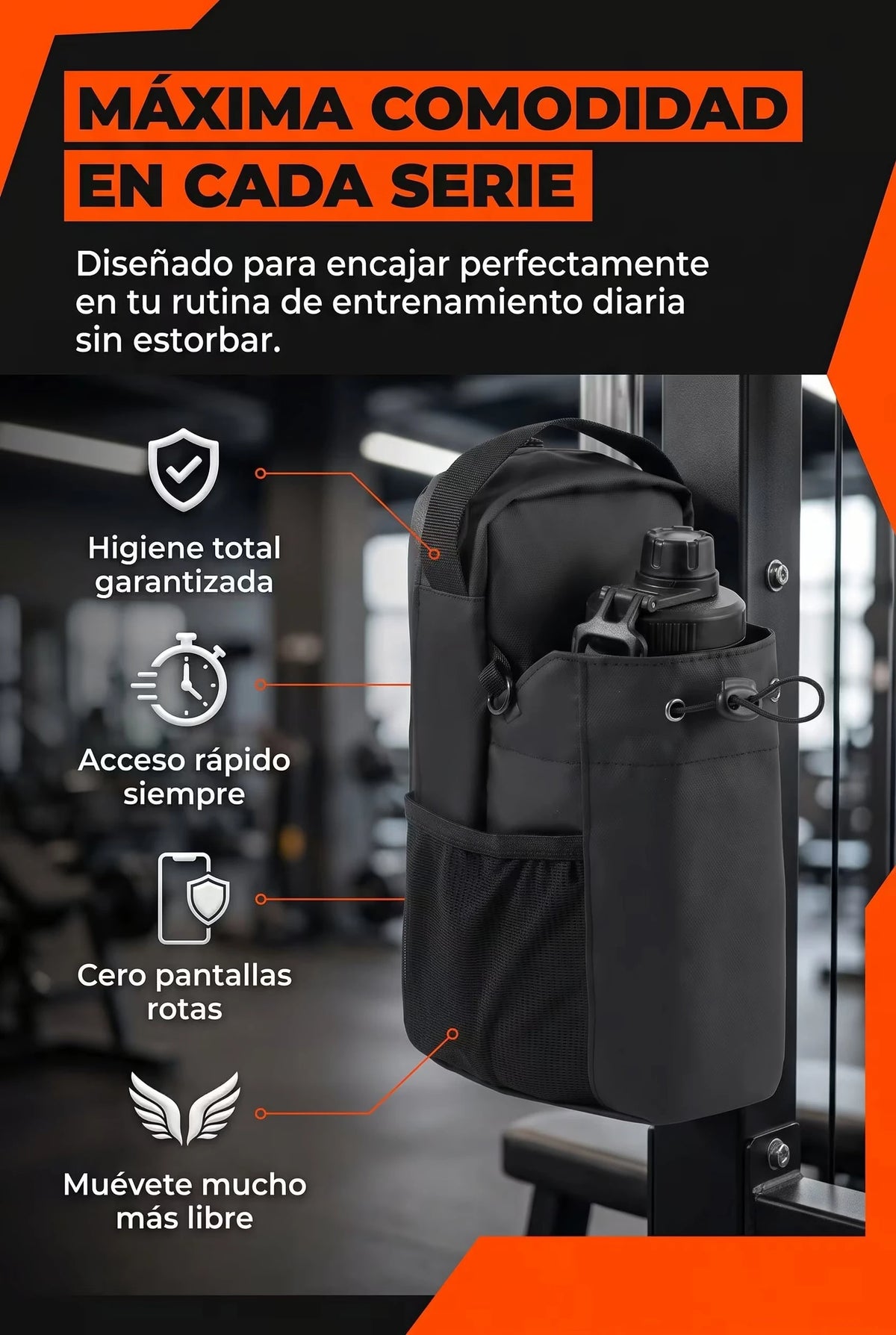Bolso Para Termo con Iman Gimnasio - Imagen 3