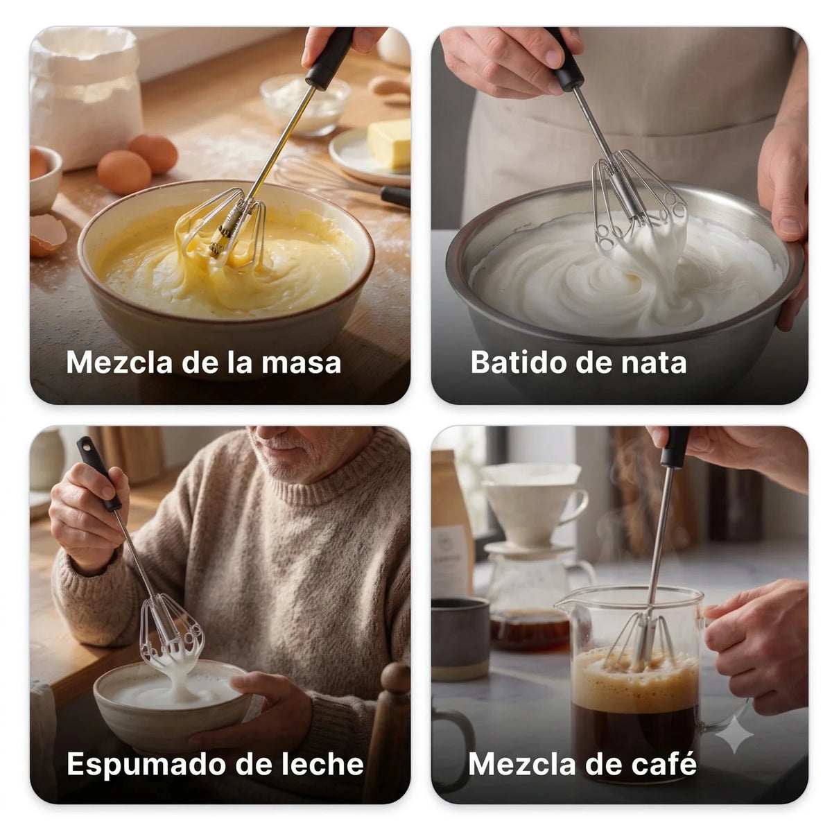 Batidora semiautomática de acero inoxidable - para mezclas rápidas - Imagen 5