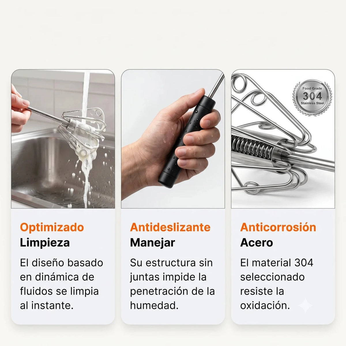 Batidora semiautomática de acero inoxidable - para mezclas rápidas - Imagen 7